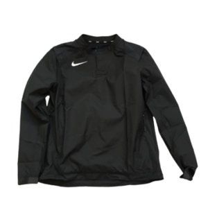 Nike Boys CT3869-010 Baseball Training Black Blue Pullover Windshirt Size Medium